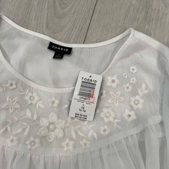 Torrid mesh women shirt size 1X - Picture 5 of 7